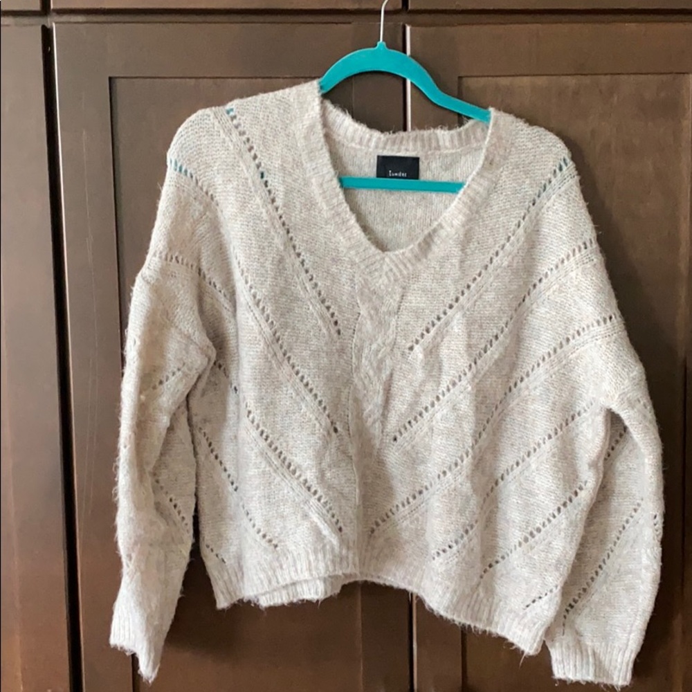 Copped boxy sweater